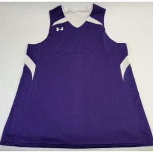 Women's Under Armour Team‎ Clutch Reversible Basketball Jersey in Purple UKJ124W